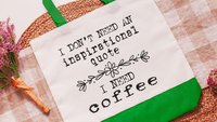 I need coffee funny tote bag for nurse, unique gifts for women who have everything, coffee lover tote popular now, best gifts for her, sassy