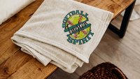 Personalized softball spirit name blanket 50 x 60, softball Mothers day gift for mother in law, carolina blue name throw blanket for sofa