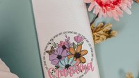 personalized love grows here Abuela pillow cover 18 x 18, first time Abuela gifts, Abuela kitchen towels, floral kitchen decor, Abuela to be
