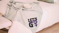 personalized lets go cheer blanket for girls with name, 2026 high school graduation gifts for teammates, 2026 senior night cheer gifts for
