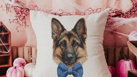 German Shepherd throw pillows for sofa, German Shepherd gifts, dog lover gift for women, shepherd decor, cute dog gifts for dog owners