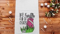 drive it like you stole it golf towels with grommet, funny golf bag accessories, golf mom Mothers day gifts for golfers,  lady golfer gifts