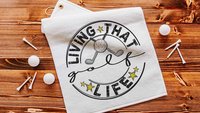 golf life golf towels with grommet, father in law fathers day gift for step dad, funny golf gifts for men, golf bag accessories golfer gifts