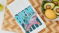 bite me funny kitchen towels for summer, beach house kitchen decor, shark bathroom decor, Chatham Cape Cod gifts, great white shark gifts
