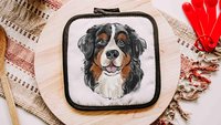 Bernese mountain dog table runner 