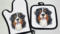 Bernese mountain dog table runner 