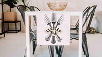 Cluster fork funny table runner 