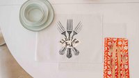Cluster fork funny table runner 