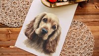 Cocker spaniel dog table runner