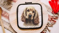 Cocker spaniel dog table runner