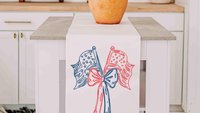 American flag table runner