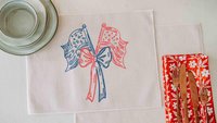 American flag table runner