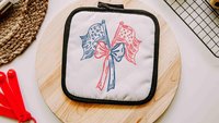 American flag coquette placemats