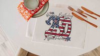 Happy birthday America pot holder & oven mitt