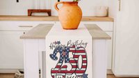 Happy birthday America pot holder & oven mitt