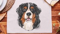 Bernese mountain dog placemats