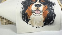 Bernese mountain dog table runner 