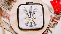 Cluster fork funny table runner 