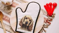 Cocker spaniel dog table runner