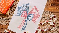 American flag table runner