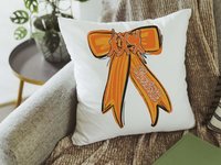 Personalized marching band columbia blue name throw pillow for girls