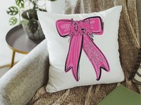 Personalized marching band columbia blue name throw pillow for girls