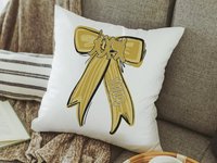 Personalized marching band columbia blue name throw pillow for girls