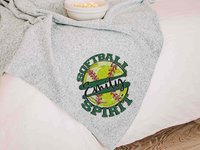 CapableByDesign personalized team spirit softball throw blanket with name
