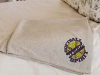 CapableByDesign personalized team spirit softball throw blanket with name