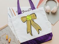 CapableByDesign personalized softball tote bag