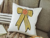 CapableByDesign personalized basketball throw pillow