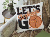CapableByDesign personalized Lets Go name and number pillow