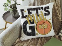 CapableByDesign personalized Lets Go name and number pillow