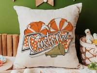 CapableByDesign personalized cheer pillow with name