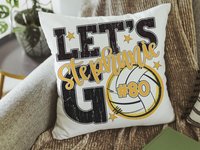 CapableByDesign personalized name and number throw pillows