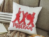 CapableByDesign personalized band throw pillow