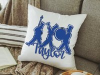 CapableByDesign personalized band throw pillow