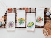 CapableByDesign Months of the year hand towels for every season SET OF 12