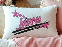 CapableByDesign personalized name throw pillow
