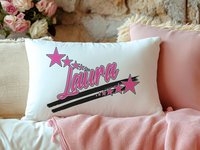 CapableByDesign personalized name throw pillow