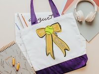 CapableByDesign personalized softball tote bag