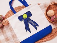 CapableByDesign personalized softball tote bag