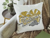 CapableByDesign personalized cheer pillow with name