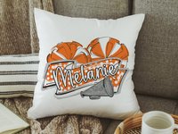 CapableByDesign personalized cheer pillow with name