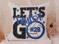 CapableByDesign personalized name and number throw pillows