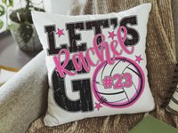 CapableByDesign personalized name and number throw pillows