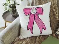 CapableByDesign personalized volleyball throw pillow