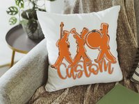CapableByDesign personalized band throw pillow