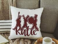 CapableByDesign personalized band throw pillow