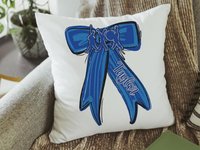 CapableByDesign personalized with a name, marching band throw pillow